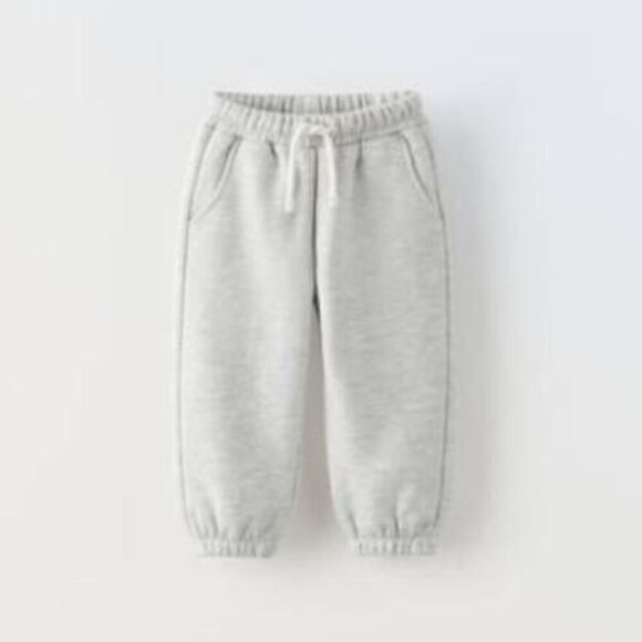 Zara 5-6 year kids unisex gray sweatpants high-rise casual lounge pants sweats - Picture 1 of 6